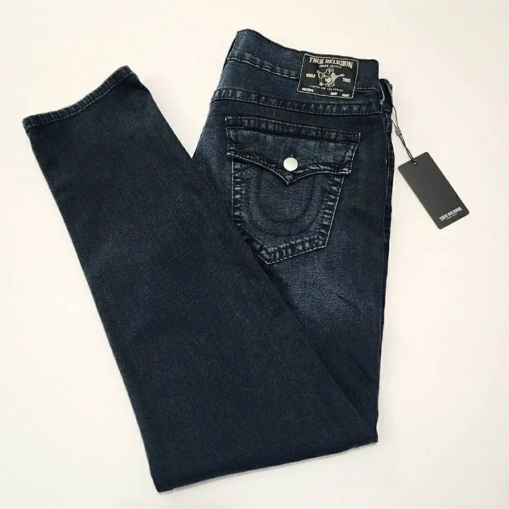 True Religion W38 x 32 Men's Geno Big T Slim Fit ‎ Jeans - Last Call